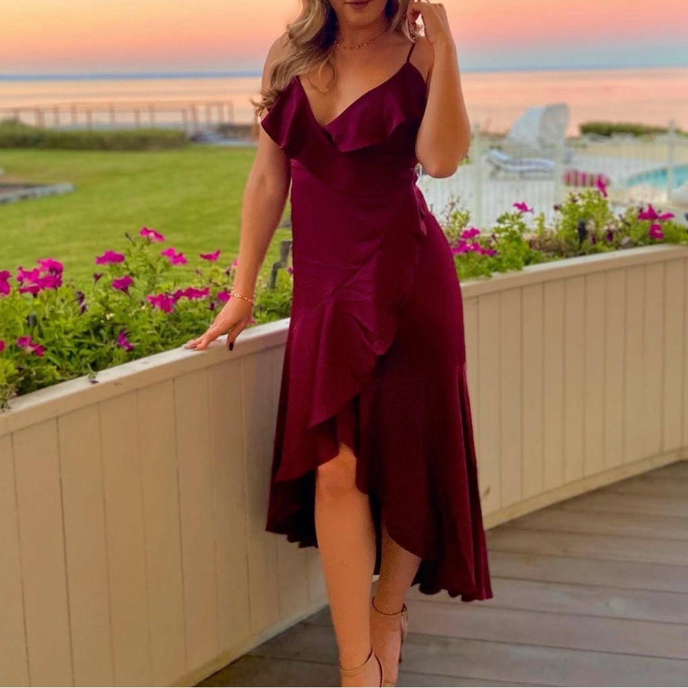 Elegant Burgundy Skirt